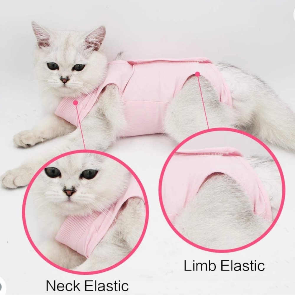 NWT Cat Surgery Recovery suit with Velcro closures
